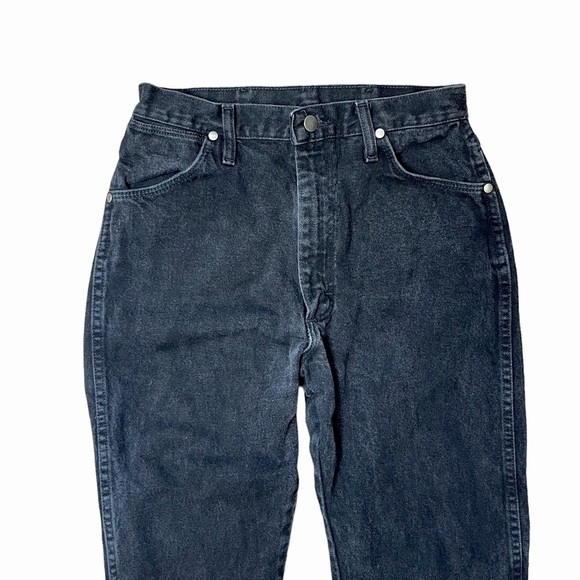 Vintage Wrangler  Cowboy Cut Black Jeans - Picture 6 of 8